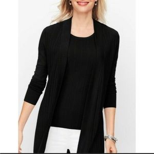 Talbots ribbed cardigan with button details on sleeve. NWOT